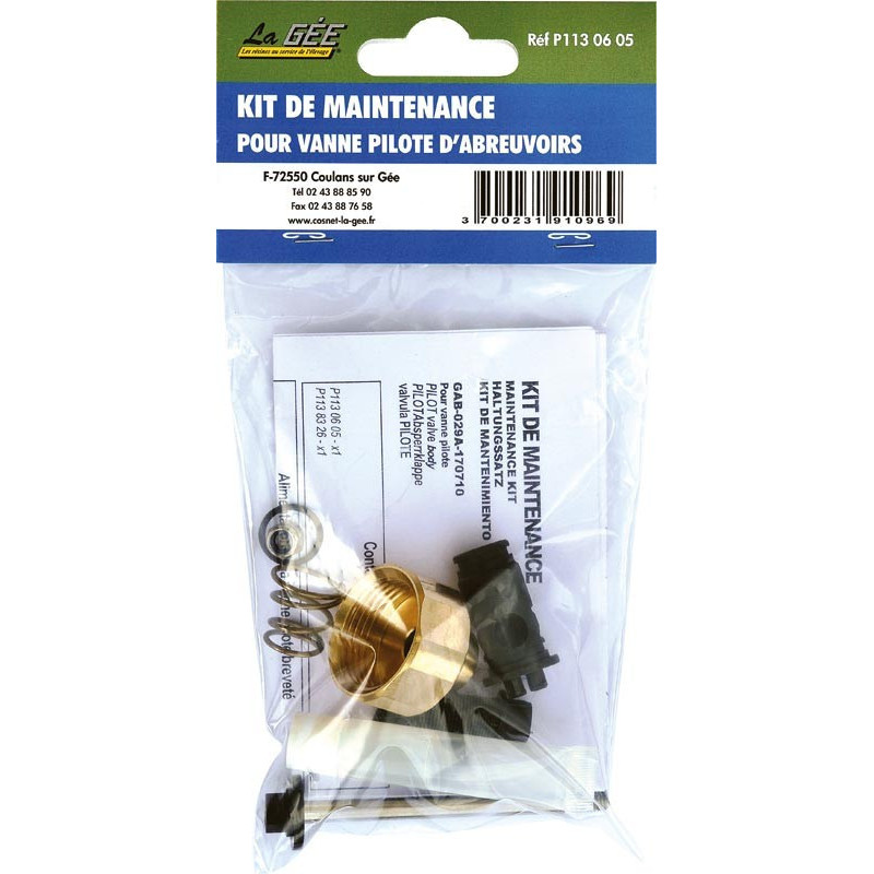 Maintenance kit for brass and Stainless steel pilot valve : p1130605