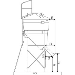 5.70 m³ large capacity foodstuff silo : p1134515