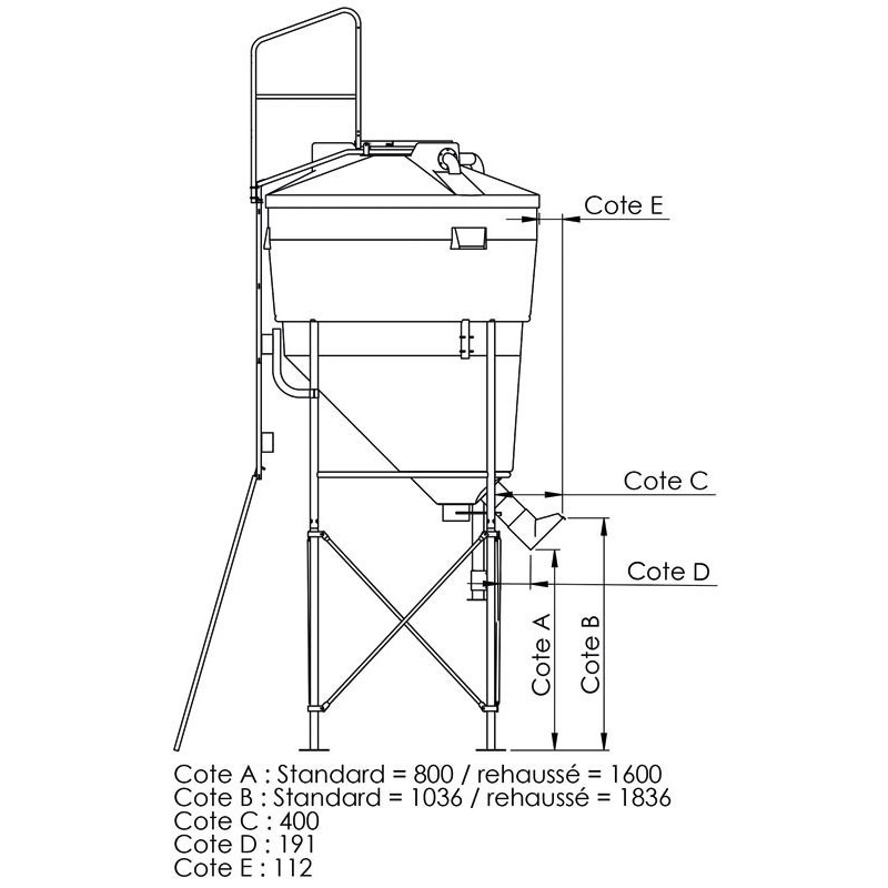 9.70 m³ large capacity foodstuff silo : p1134517