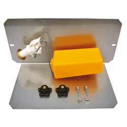 Float valve tap with protective plate for round SUPERBAC with strip rim : p1138303