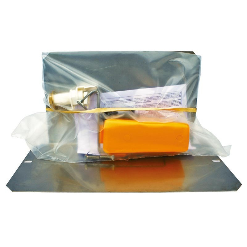 Float valve tap with protective plate for round SUPERBAC with strip rim : p1138303