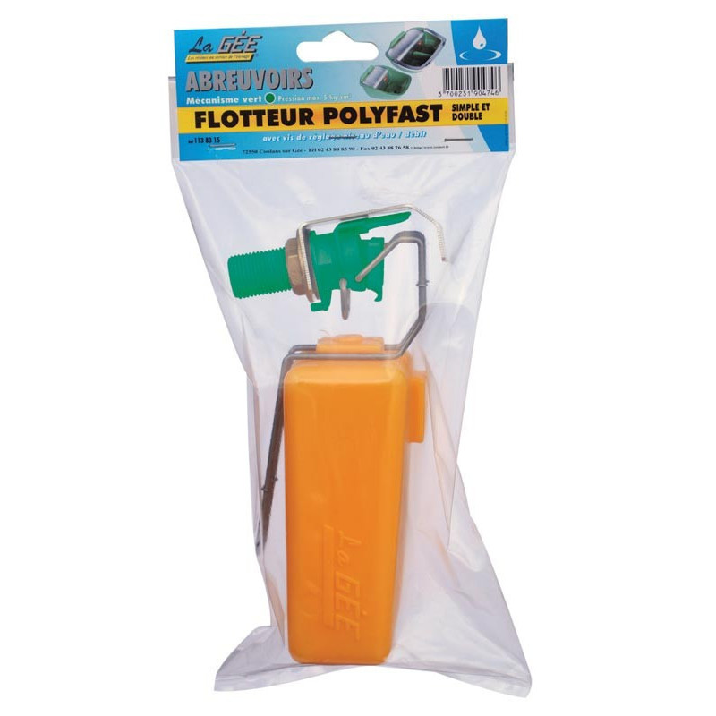 Network pressure float valve tap for Polyfast and Polyspring II NC drinkers : p1138315