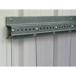 Fastener bar for PVC strip curtains : p1141707