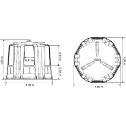 RPE Medium hay rack with base : p1213737