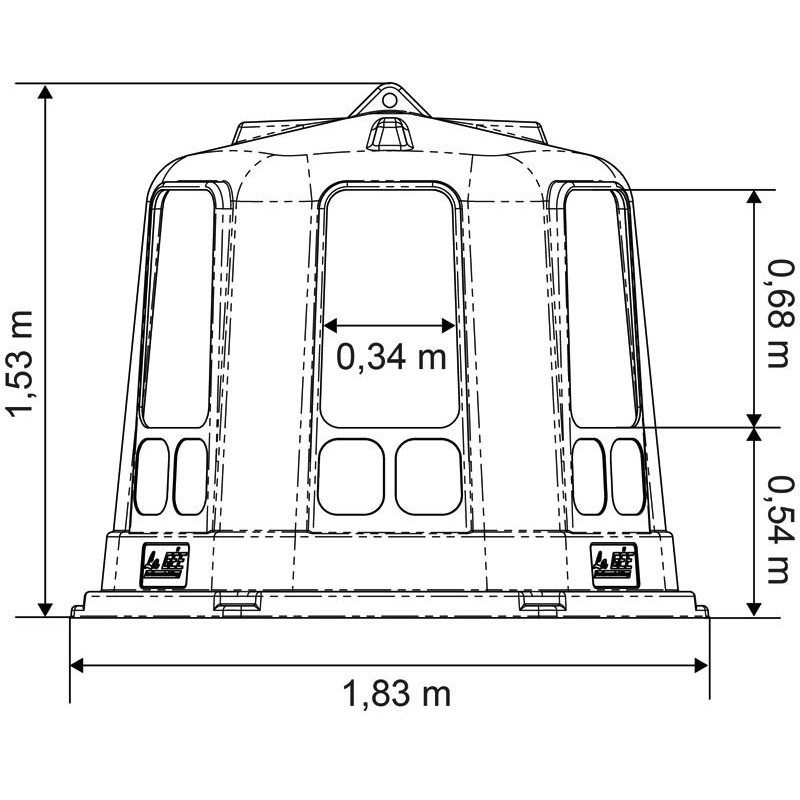 RPE PM hay rack with base : p1213748