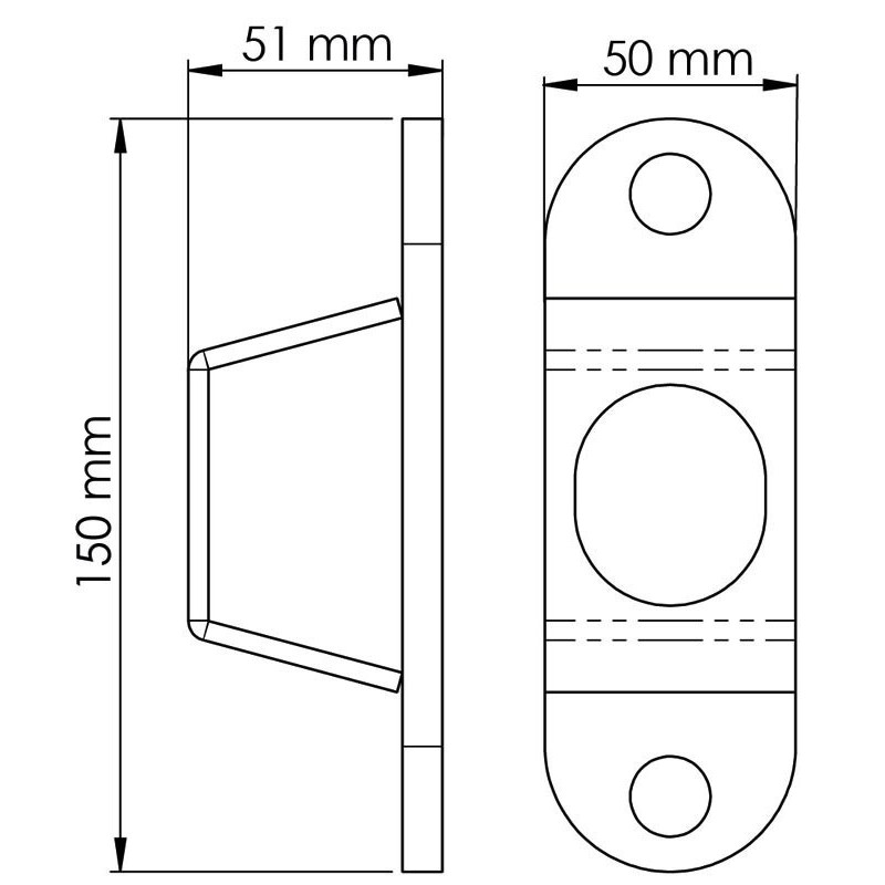 Lock wall plate : p1213790