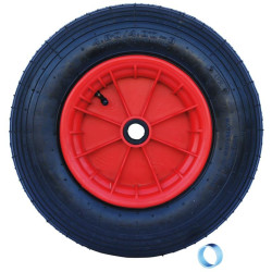 Inflatable wheel with plastic rim : p1217311