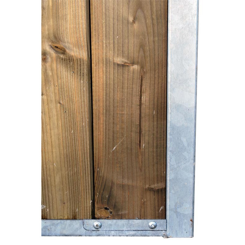 Solid wood opening façade 3m with anti-weave swing door : p1240501