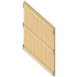 Special SP shelter partition wood kits - Pro. Int. 4 m : p1260190